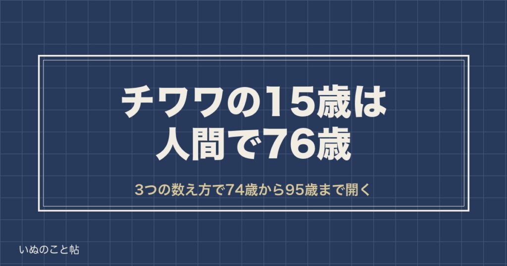チワワの15歳は人間で76歳｜長生きかどうかと老衰のサインも