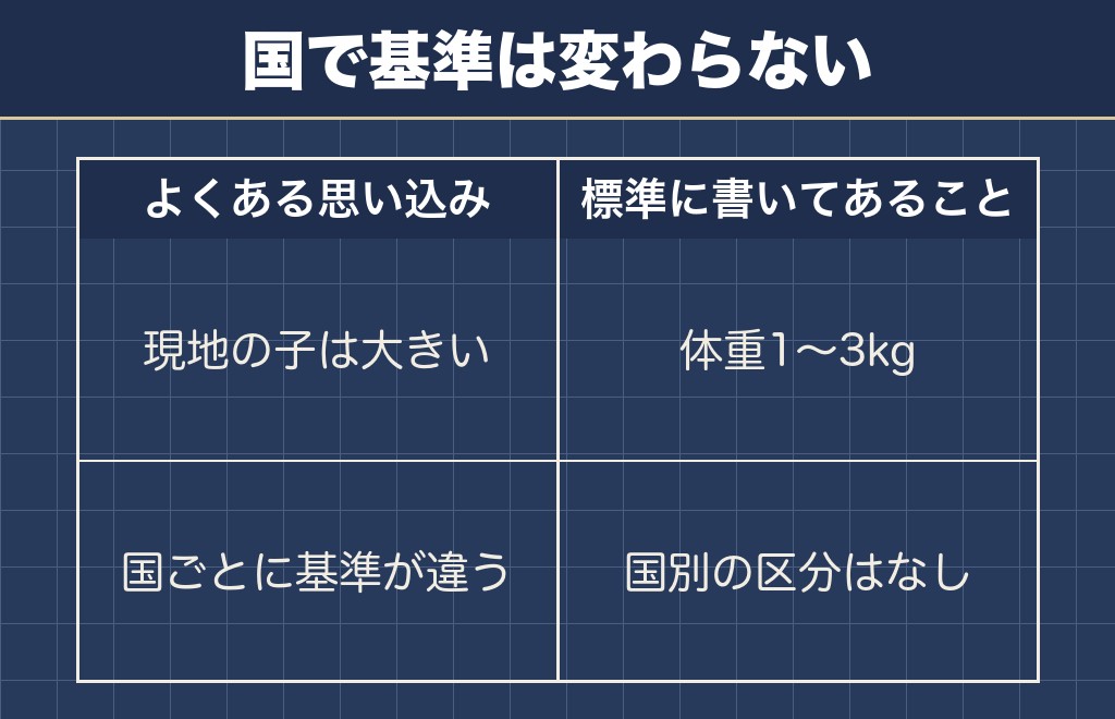 メキシコのチワワが大きいという規定はない