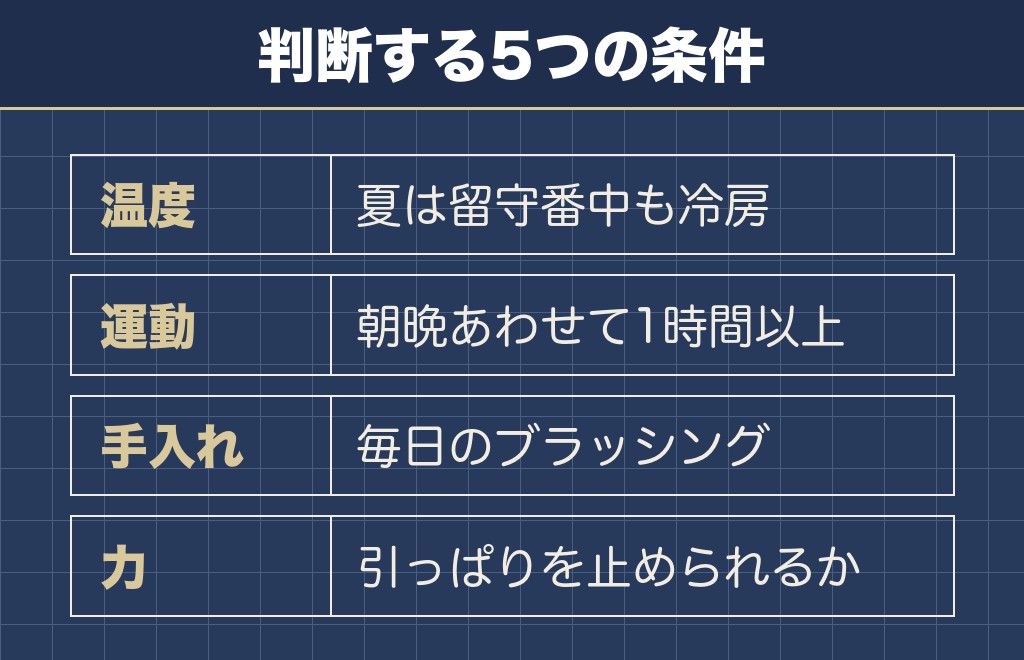 サモエドの飼いやすさを5つの条件で確かめる