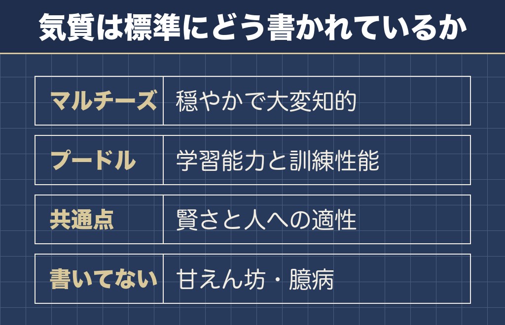 マルプーの性格は傾向として受け止める