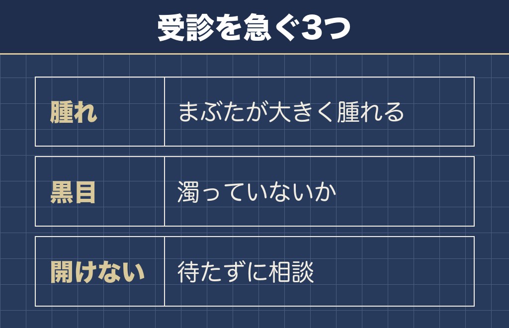 トイプードルの目の周りが赤いときに受診を急ぐサイン