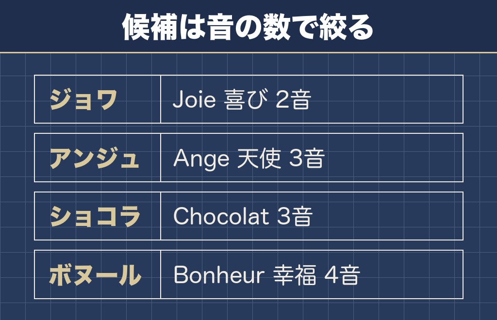 トイプードルの名前はフランス語なら意味と音の数で決まる